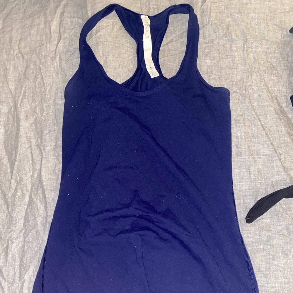 Navy Fitted Lululemon Tank